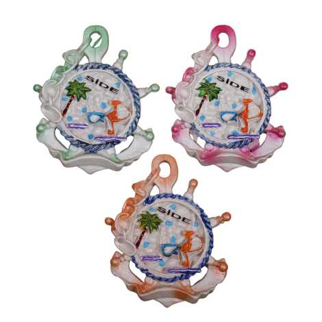 Side Temalı Taşlı ve Sedefli Polyester Magnet - 17