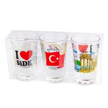 Side Themed Set of Three Shot Glasses - Standart - 2
