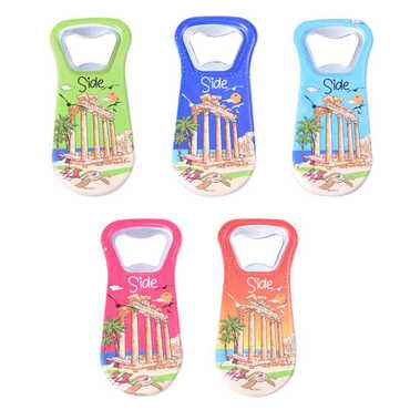 Side Themed Customised Uv Printed Plastic Base Plastic Base Bottle Opener 95x43 mm - 3