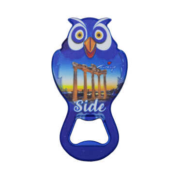 Side Temalı UV Baskılı Baykuş Açacak - Myros