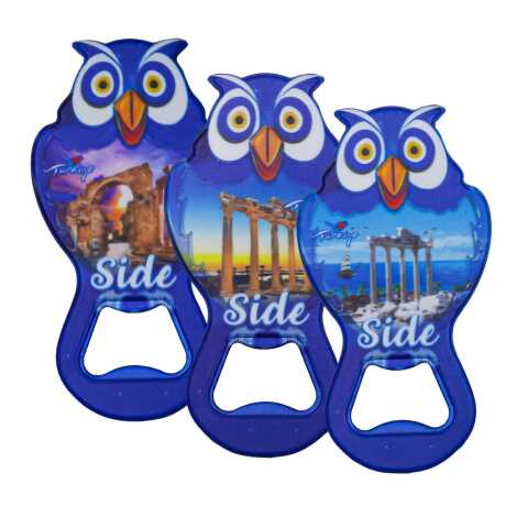 Side Temalı UV Baskılı Baykuş Açacak - 2