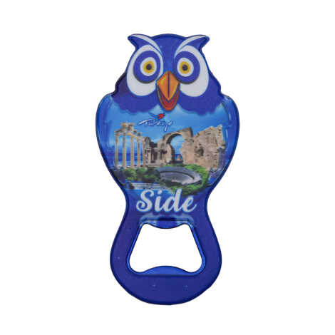 Side Temalı UV Baskılı Baykuş Açacak - 5