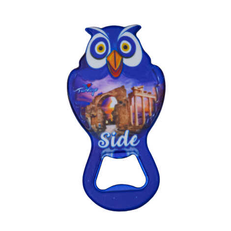 Side Temalı UV Baskılı Baykuş Açacak - 6