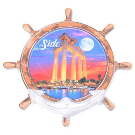 Toptan Side Temalı Uv Baskılı Dümen Şekilli Magnet 82x82 mm - 4