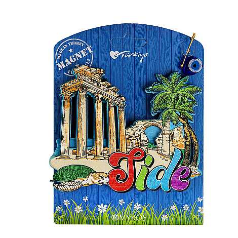 Side Temalı Uv Baskılı Kartonetli Ahşap Magnet - 5