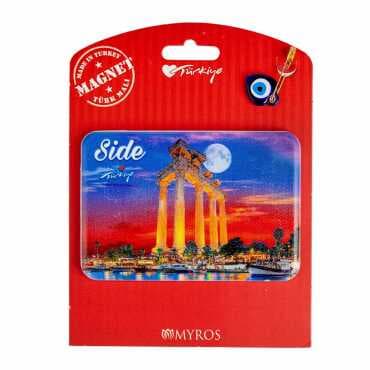 Side Themed UV Printed Carded Plastic Refrigerator Magnet