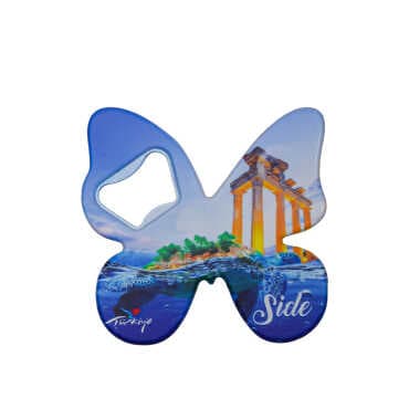 Side Themed UV Printed Butterfly Bottle Opener