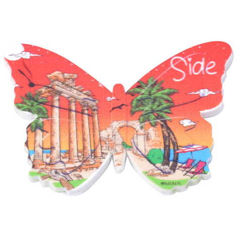 Toptan Side Temalı Myros Uv Kelebek Şeki̇lli̇ Magnet 80*58 Mm - 6