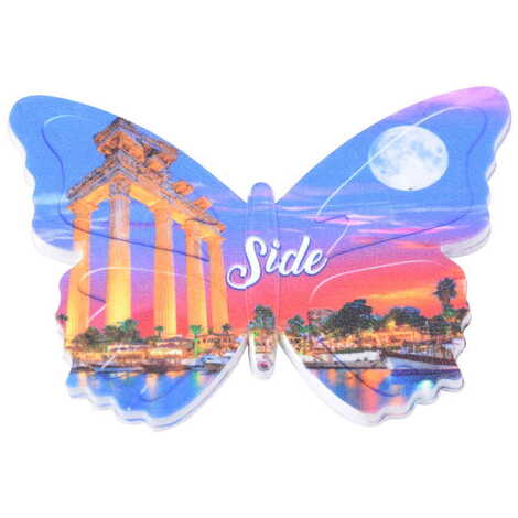 Toptan Side Temalı Myros Uv Kelebek Şeki̇lli̇ Magnet 80*58 Mm - 9