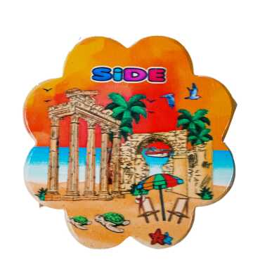 Side Temalı Uv Papatya Yöresel Bardakaltı 88 Mm - Myros