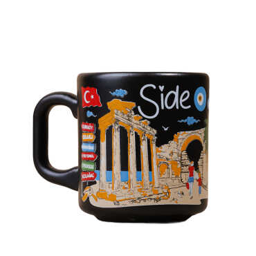 Side Temalı Yöresel Seramik Kapuçino Kupa - 4