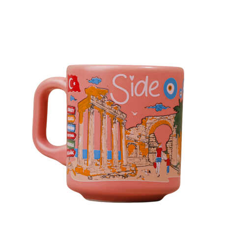 Side Temalı Yöresel Seramik Kapuçino Kupa - 7