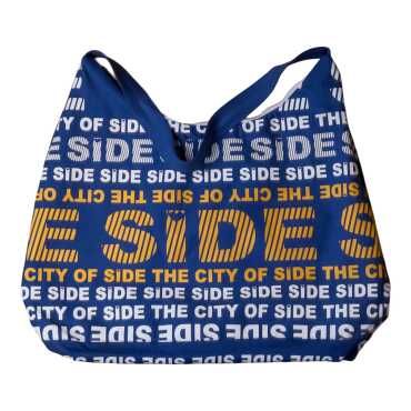 Side Themed Beach Bag with Heart Design - 1