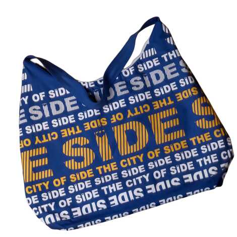 Side Themed Beach Bag with Heart Design - 12