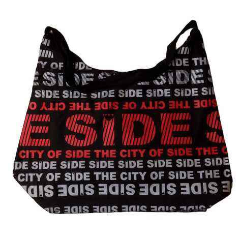 Side Themed Beach Bag with Heart Design - 3