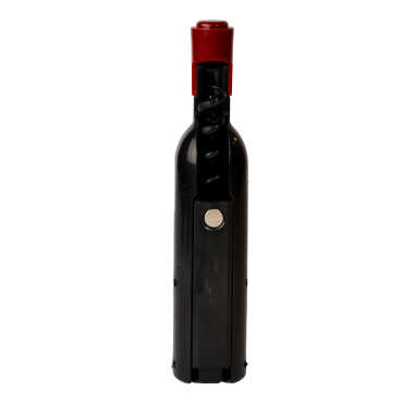 Side Themed Bottle Shaped Metal Wine Bottle Corkscrew Opener-Magnetic 115x25x25 mm - 2