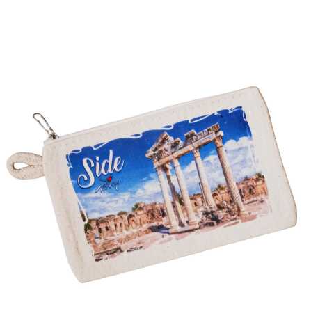 Side Themed Canvas Wallet - 5