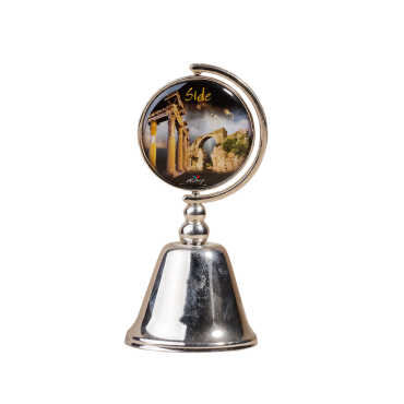 Side Themed Collectible Souvenir Metal Bell 44x90 mm - 4