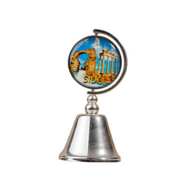 Side Themed Collectible Souvenir Metal Bell 44x90 mm - 5