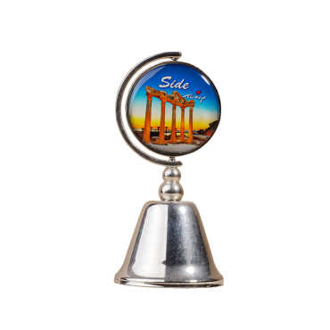 Side Themed Collectible Souvenir Metal Bell 44x90 mm - 6