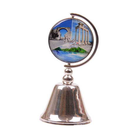 Side Themed Collectible Souvenir Metal Bell 44x90 mm