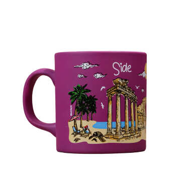 Side Themed Customised Serigraphy Printed Ceramic Mug 82x90 mm - 5