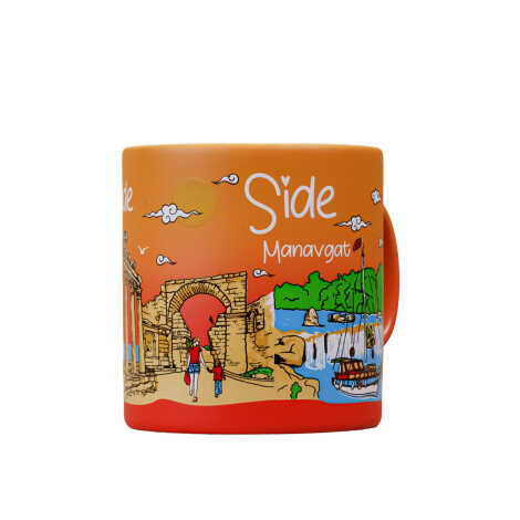 Side Themed Customised Serigraphy Printed Ceramic Mug 82x90 mm - 2