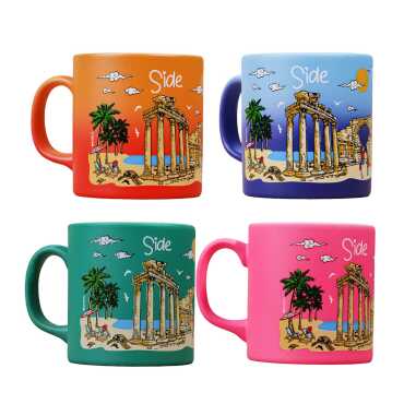 Side Themed Customised Serigraphy Printed Ceramic Mug 82x90 mm - 3