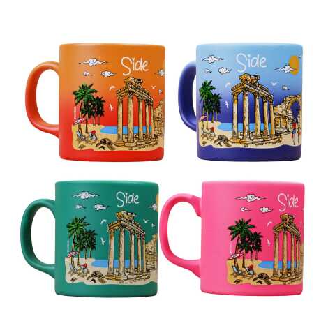 Side Themed Customised Serigraphy Printed Ceramic Mug 82x90 mm - 3