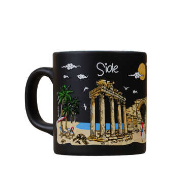 Side Themed Customised Serigraphy Printed Ceramic Mug 82x90 mm - 10