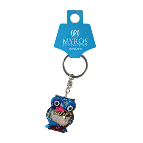Side Themed Customised Transparent Polyester Keyring - 6