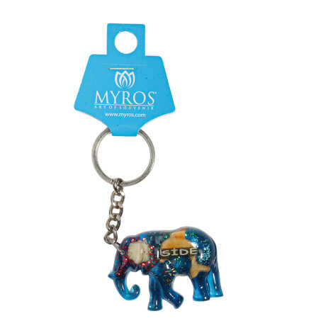 Side Themed Customised Transparent Polyester Keyring - 9