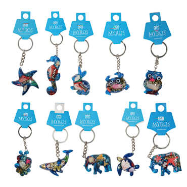 Side Themed Customised Transparent Polyester Keyring - 3