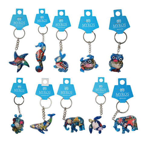 Side Themed Customised Transparent Polyester Keyring - 3