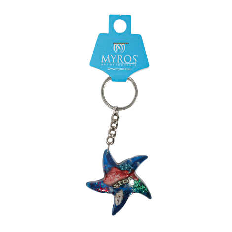 Side Themed Customised Transparent Polyester Keyring - 11