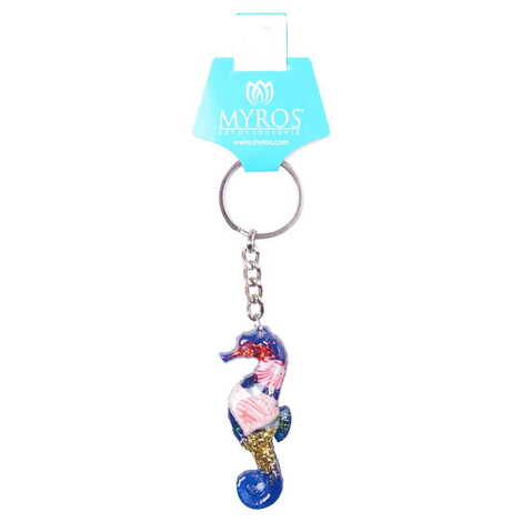 Side Themed Customised Transparent Polyester Keyring