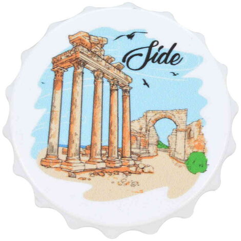 Side Themed Customised Uv Printed Bottle Cap Shaped Plastic Base Bottle Opener 63x15 mm - 11