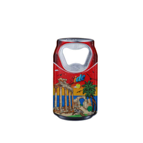 Side Themed Customised UV Printed Coca Cola Bottle Shape Plastic Base Bottle Opener 43x80 mm - 5
