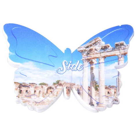 Side Themed Customised UV Printed Plastic Base Butterfly Shaped Fridge Magnet 80x58 mm - 10