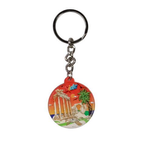 Side Themed Customised UV Printed Plastic Base Square Keyring 38x100 mm - 4