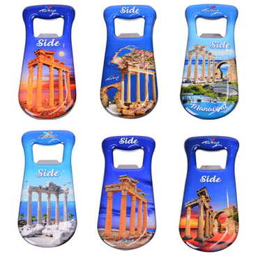 Side Themed Customizable Metal Magnetic Bottle Opener 95x42 mm - 3