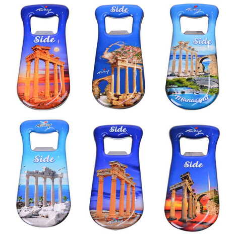 Side Themed Customizable Metal Magnetic Bottle Opener 95x42 mm - 3