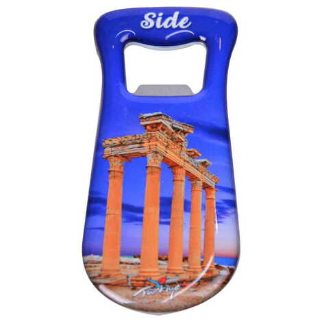 Side Themed Customizable Metal Magnetic Bottle Opener 95x42 mm - 9