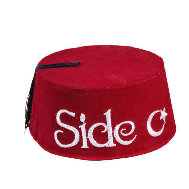 Side Themed Embroidered Fez - Myros