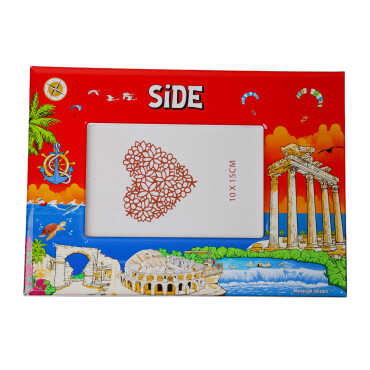 Side Themed Epoxy Photo Frame Travel Souvenir 10x15 Cm - 6