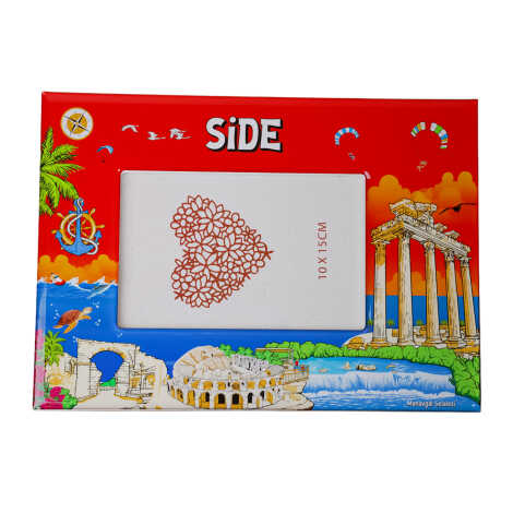 Side Themed Epoxy Photo Frame Travel Souvenir 10x15 Cm - 6