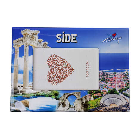 Side Themed Epoxy Photo Frame Travel Souvenir 10x15 Cm - 5