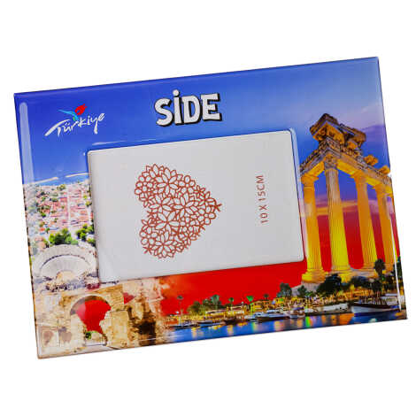 Side Themed Epoxy Photo Frame Travel Souvenir 10x15 Cm - 2
