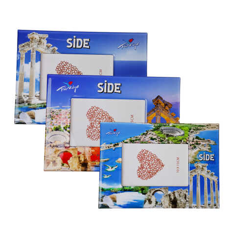 Side Themed Epoxy Photo Frame Travel Souvenir 10x15 Cm - 4