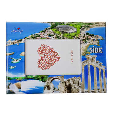 Side Themed Epoxy Photo Frame Travel Souvenir 10x15 Cm - 7
